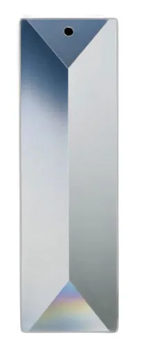 Clear Rectangle Chandelier Crystals - 1 hole, Asfour Lead Crystal Prisms #610, Pack of 5