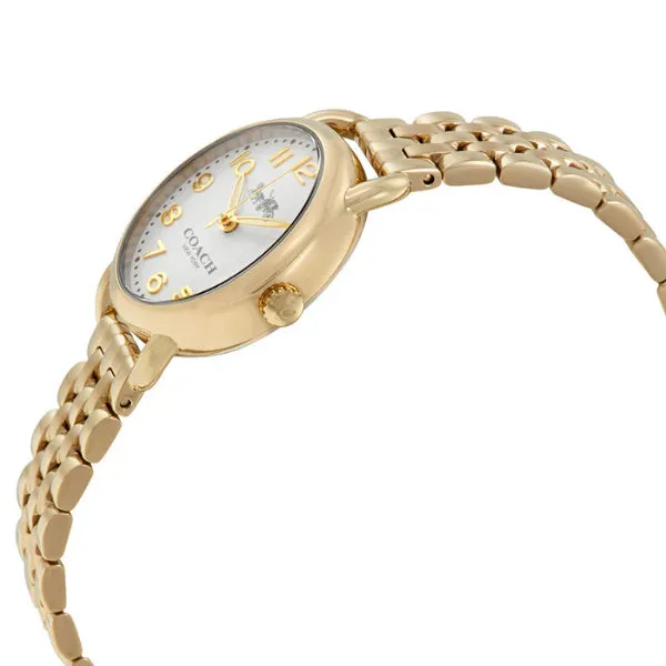 Coach Delancey Gold Stainless Steel White Dial Quartz Watch for Ladies - 14502241
