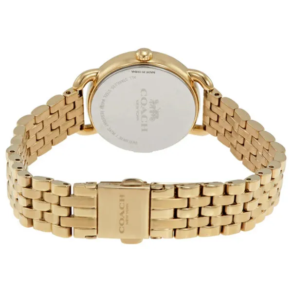 Coach Delancey Gold Stainless Steel White Dial Quartz Watch for Ladies - 14502241