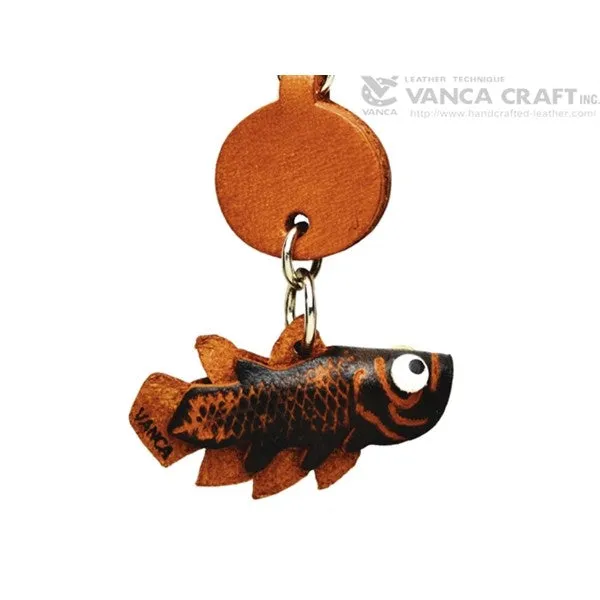 Coelacanth Japanese Leather Keychains Fish