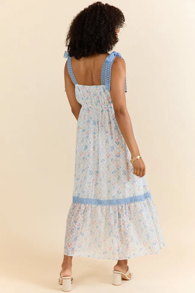 Come Along With Me Multi Block Floral Maxi Dress