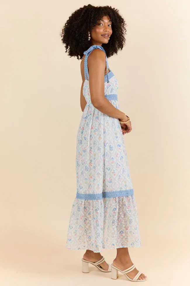 Come Along With Me Multi Block Floral Maxi Dress