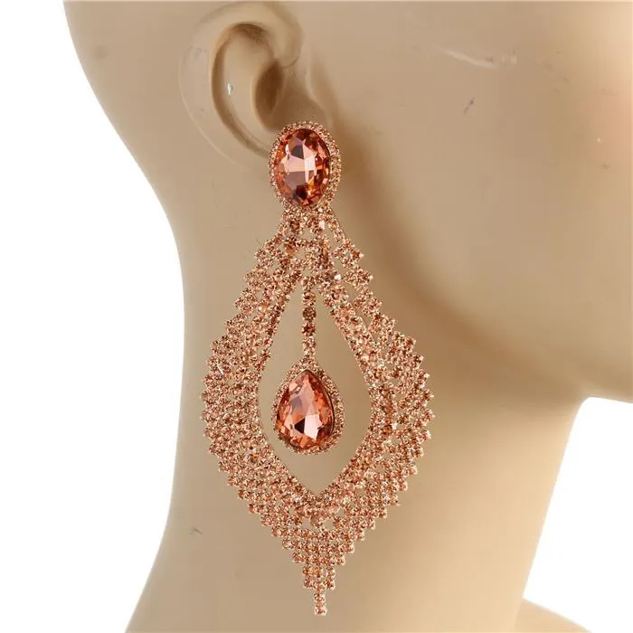 Crystal Evening Chandelier Earring