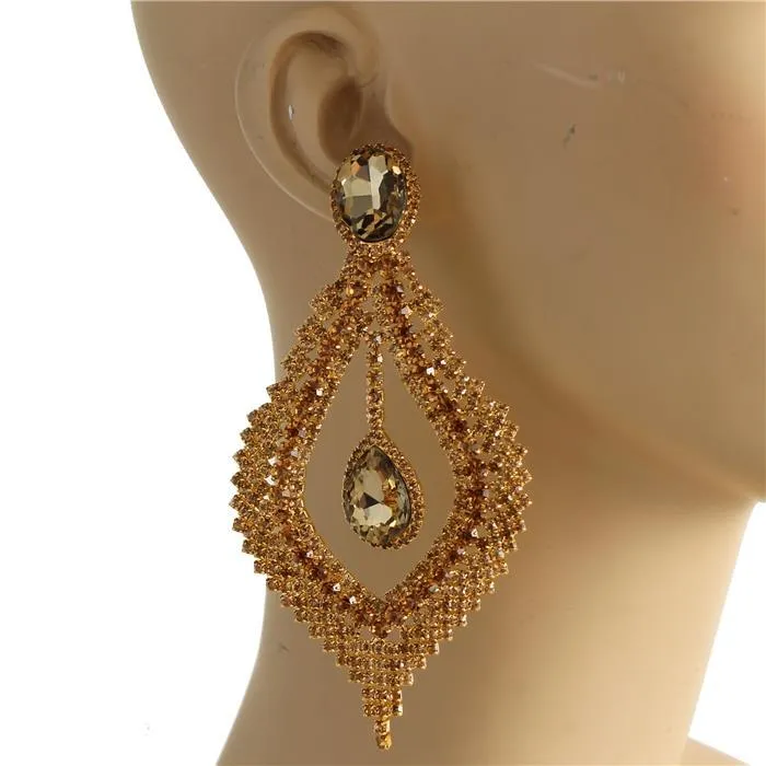 Crystal Evening Chandelier Earring