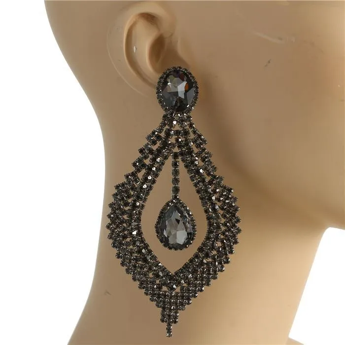 Crystal Evening Chandelier Earring