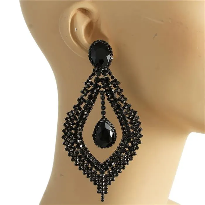 Crystal Evening Chandelier Earring