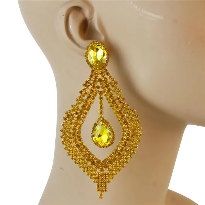 Crystal Evening Chandelier Earring