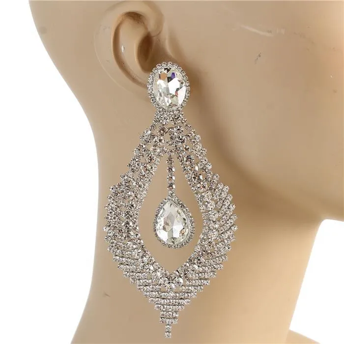 Crystal Evening Chandelier Earring
