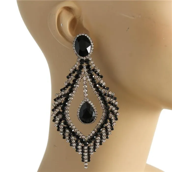 Crystal Evening Chandelier Earring
