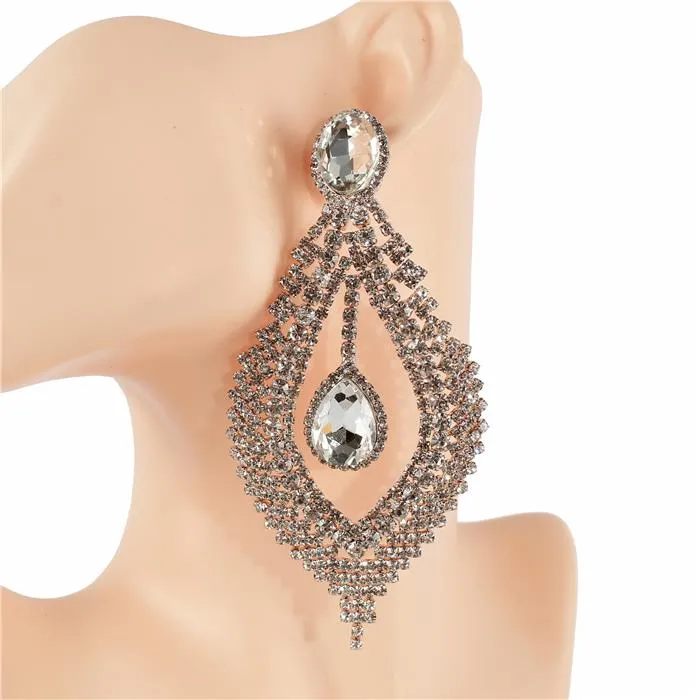 Crystal Evening Chandelier Earring