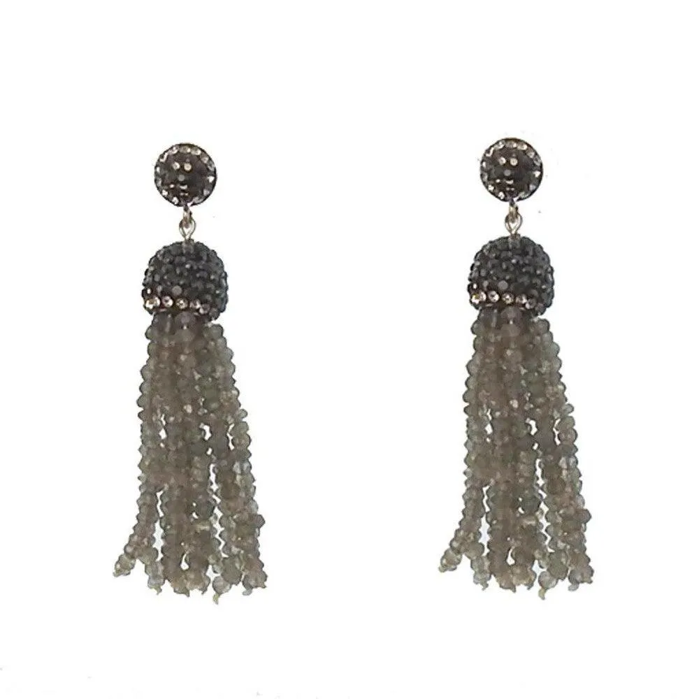 Crystal Tassel Earrings