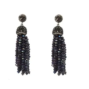 Crystal Tassel Earrings