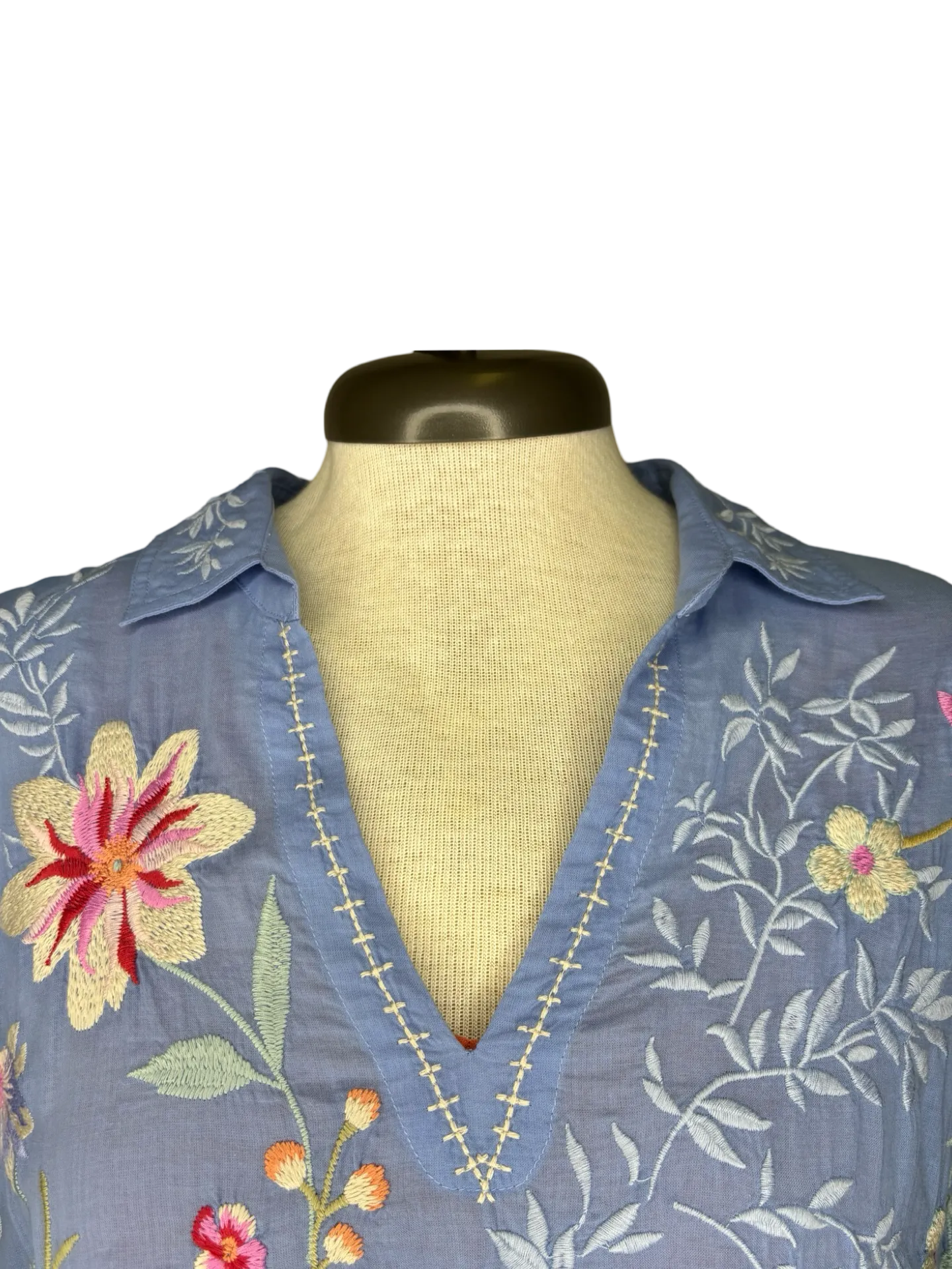 Darcey Pop Over Shirt Blue