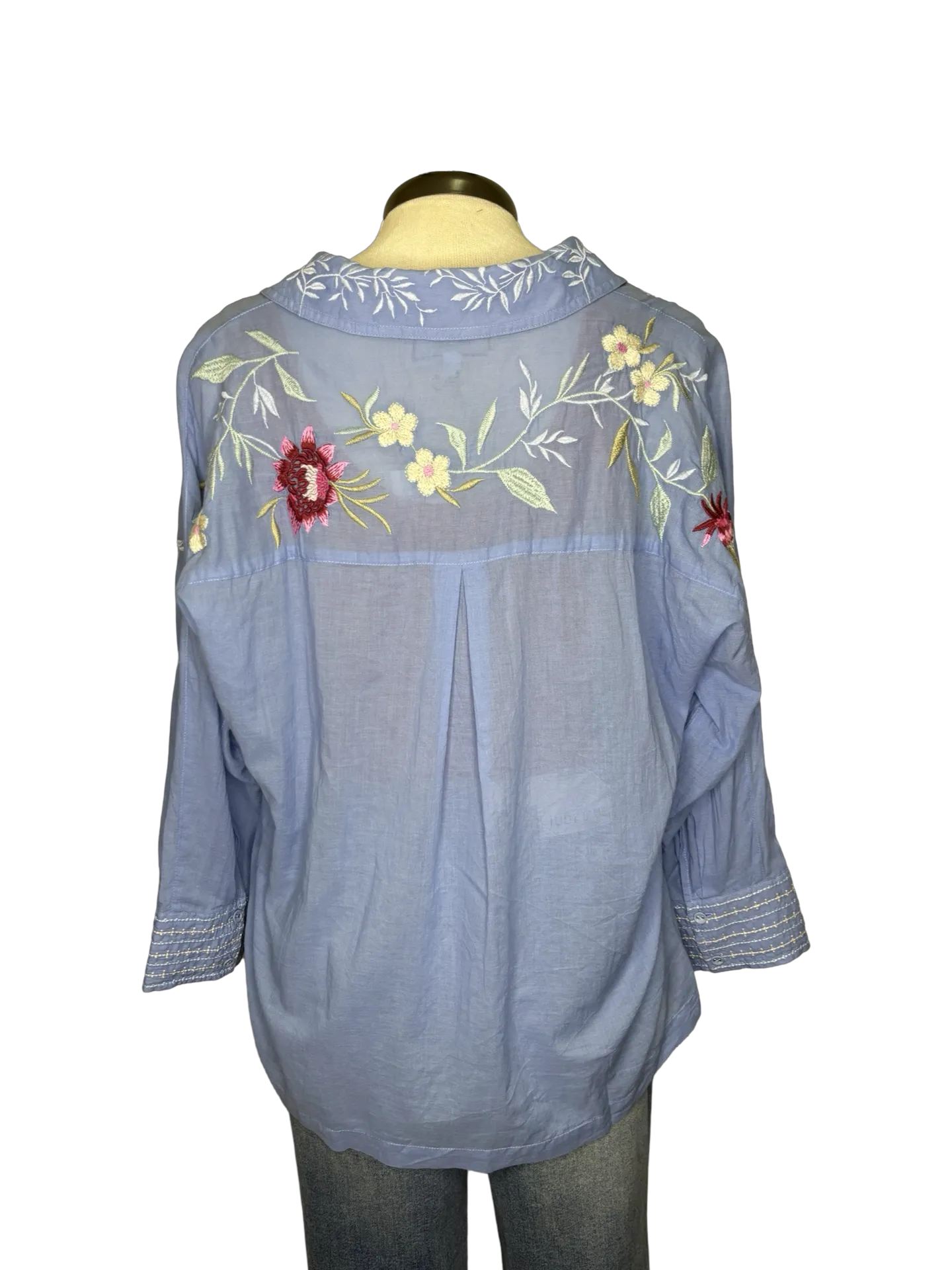 Darcey Pop Over Shirt Blue