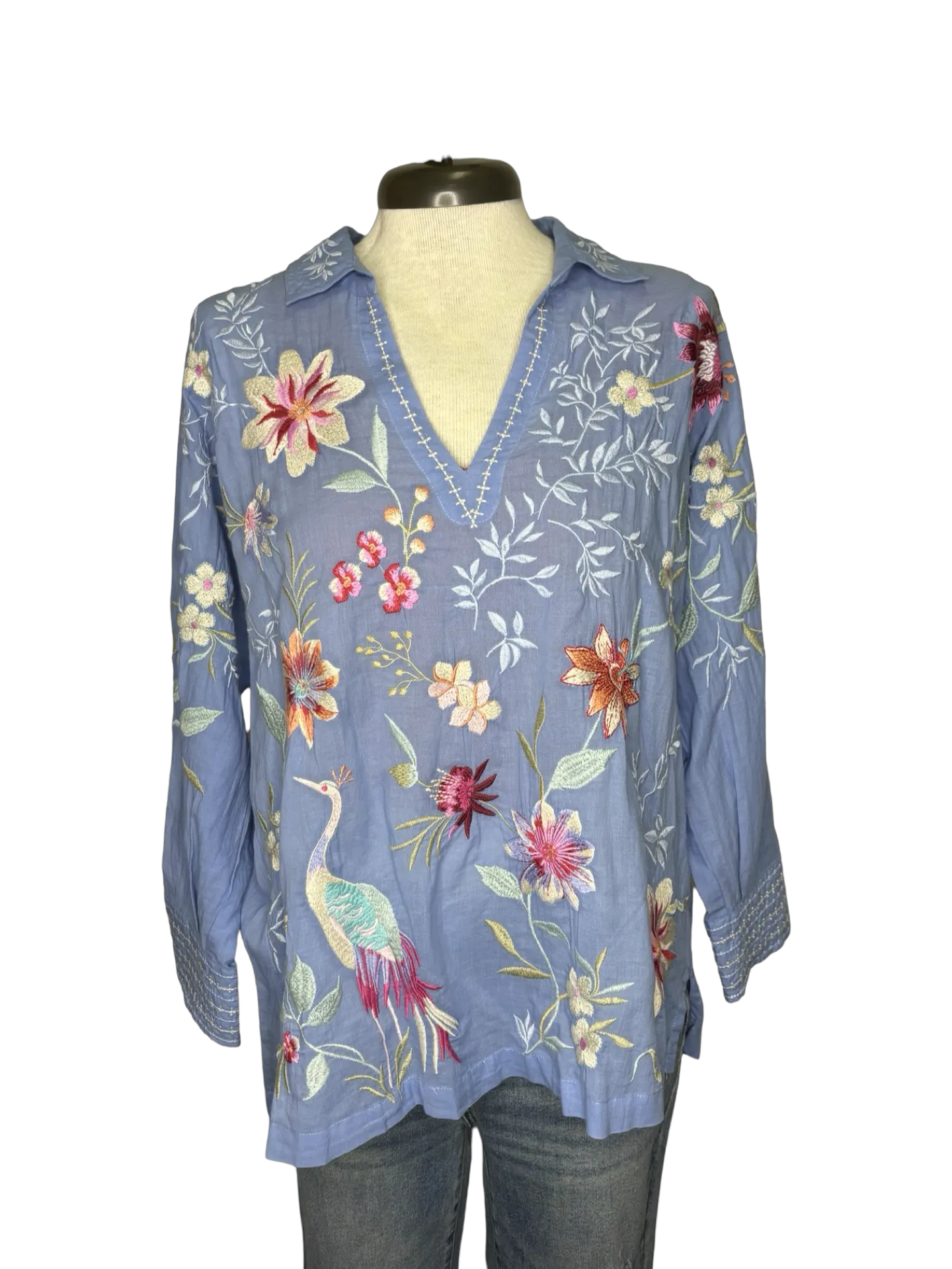 Darcey Pop Over Shirt Blue