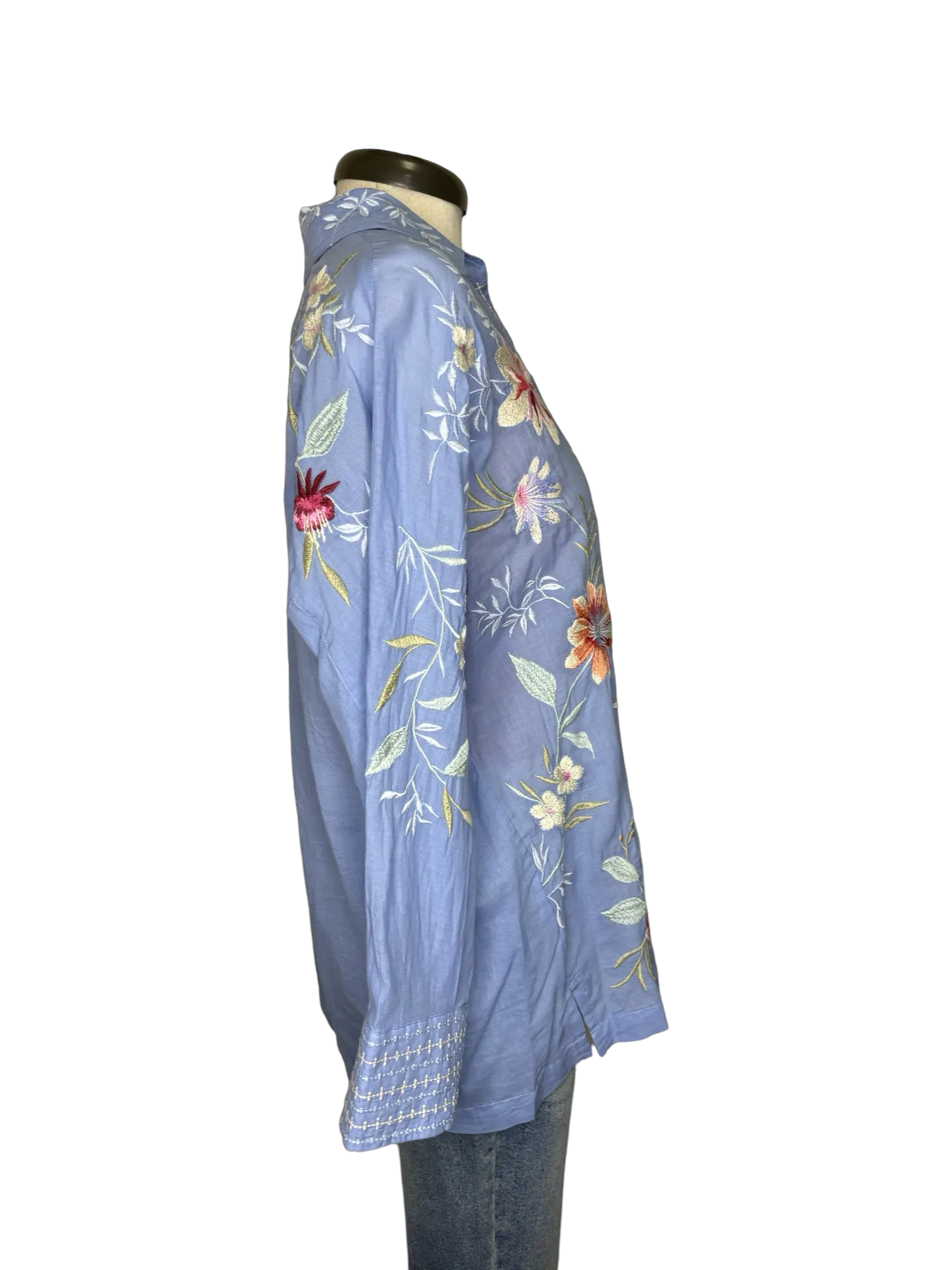 Darcey Pop Over Shirt Blue