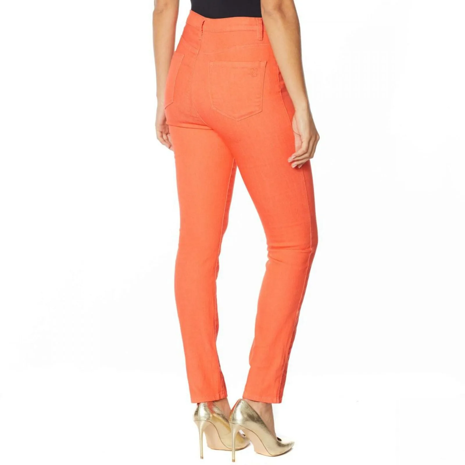 DG2 by Diane Gilman Petite Stretch Printed Hem Skinny Jeans