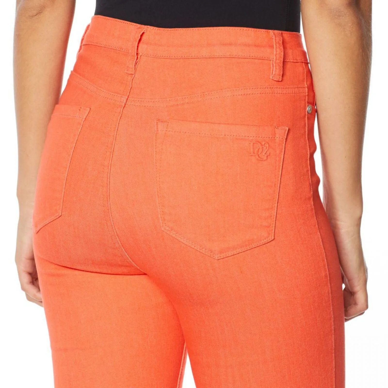 DG2 by Diane Gilman Petite Stretch Printed Hem Skinny Jeans