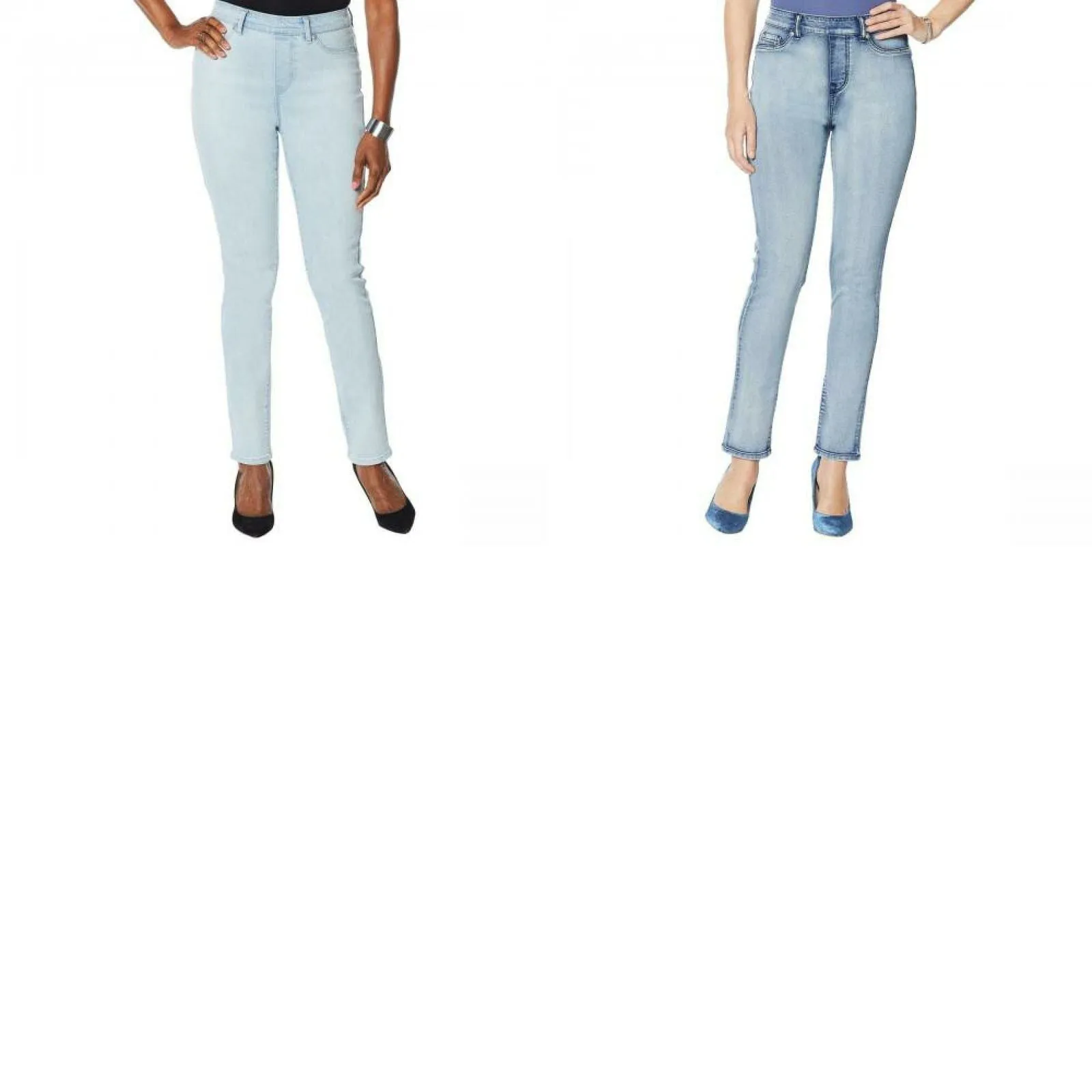 DG2 by Diane Gilman Women's Sorbet Denim Pull On Skinny Jeans