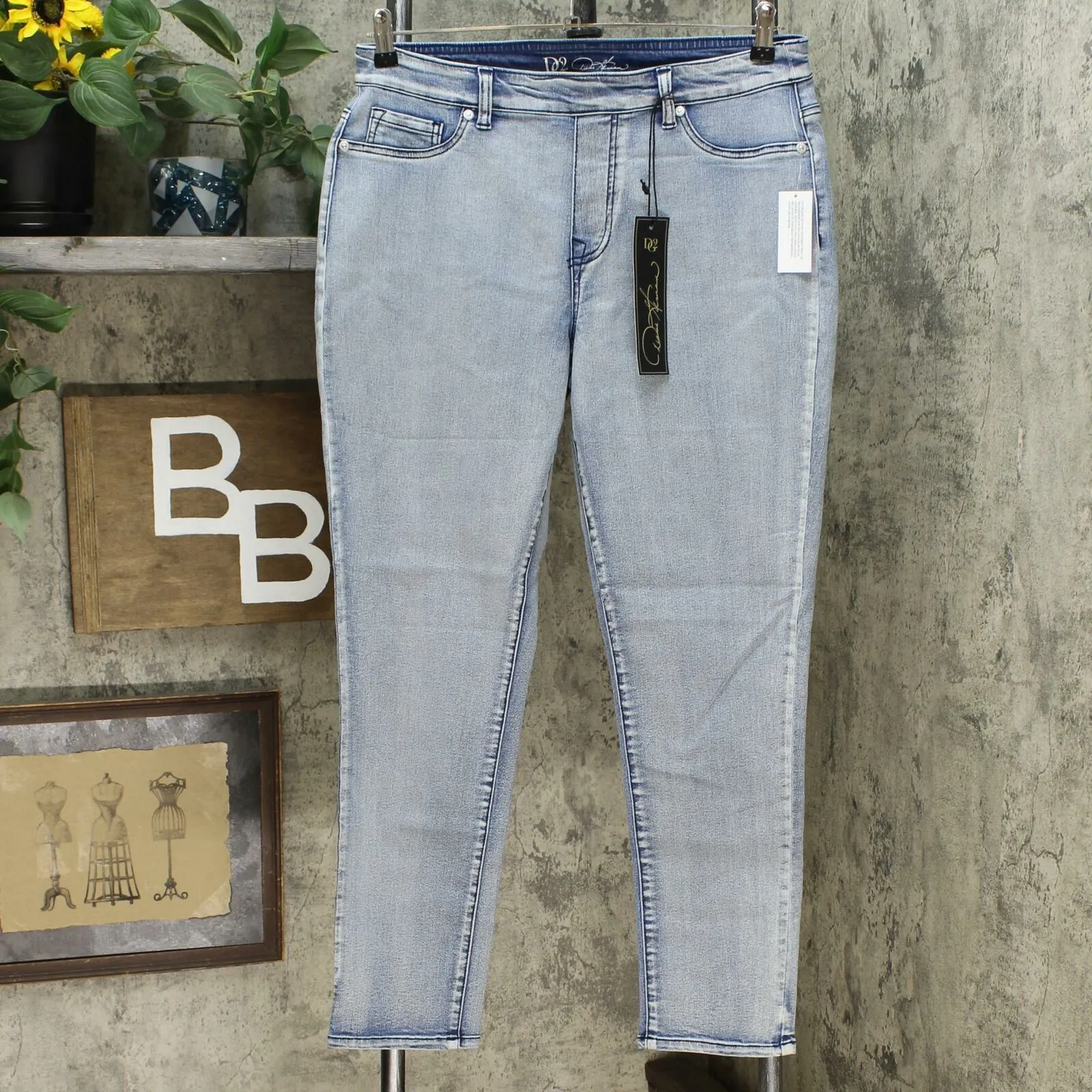 DG2 by Diane Gilman Women's Sorbet Denim Pull On Skinny Jeans