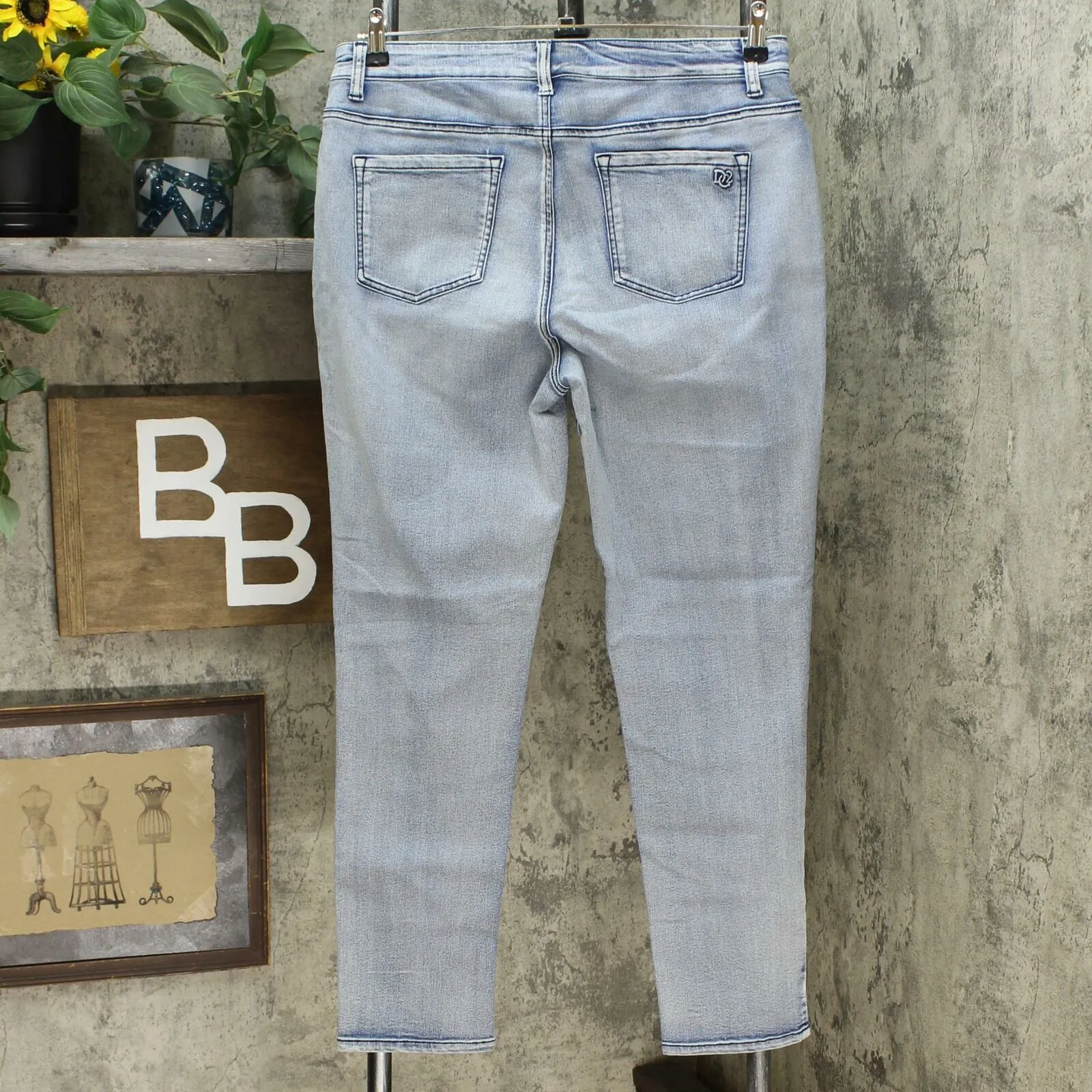DG2 by Diane Gilman Women's Sorbet Denim Pull On Skinny Jeans
