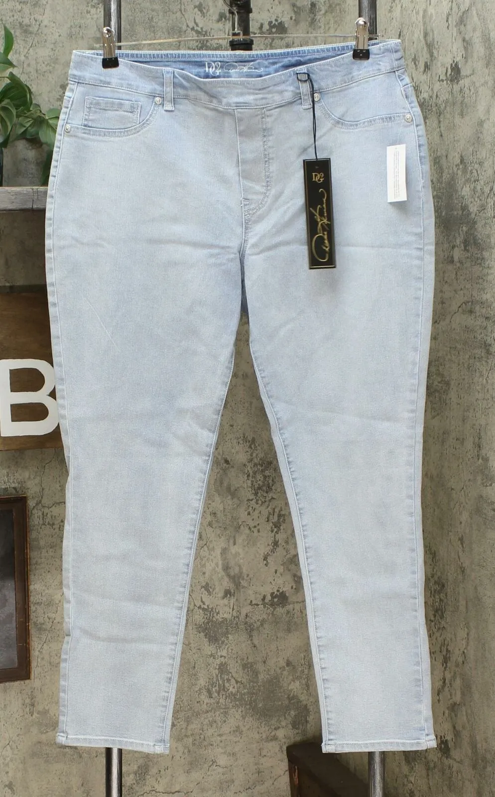DG2 by Diane Gilman Women's Sorbet Denim Pull On Skinny Jeans