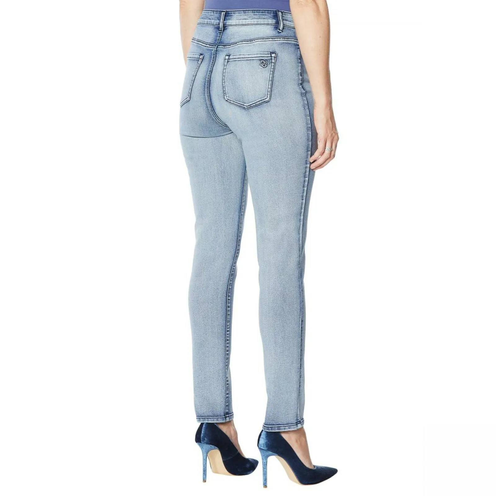 DG2 by Diane Gilman Women's Sorbet Denim Pull On Skinny Jeans