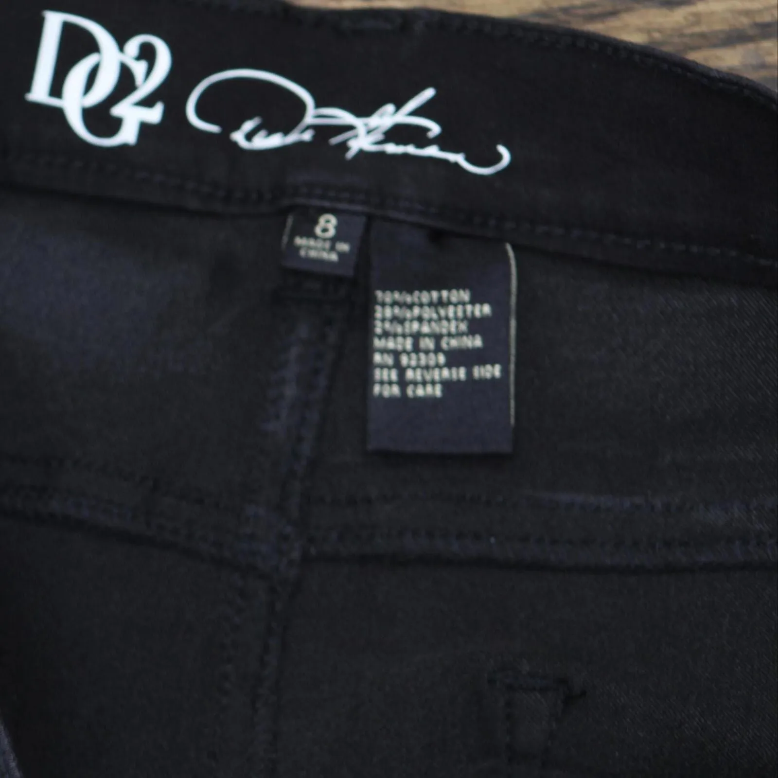 DG2 Womens Virtual Stretch Bootcut Jeans 166c048bce9a63 Black 8