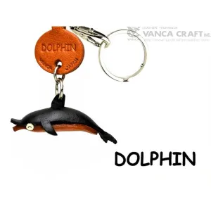 Dolphin Japanese Leather Keychains Fish