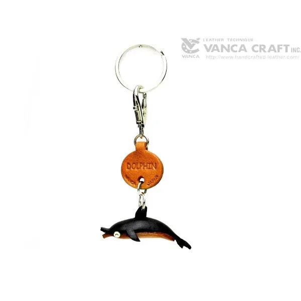 Dolphin Japanese Leather Keychains Fish