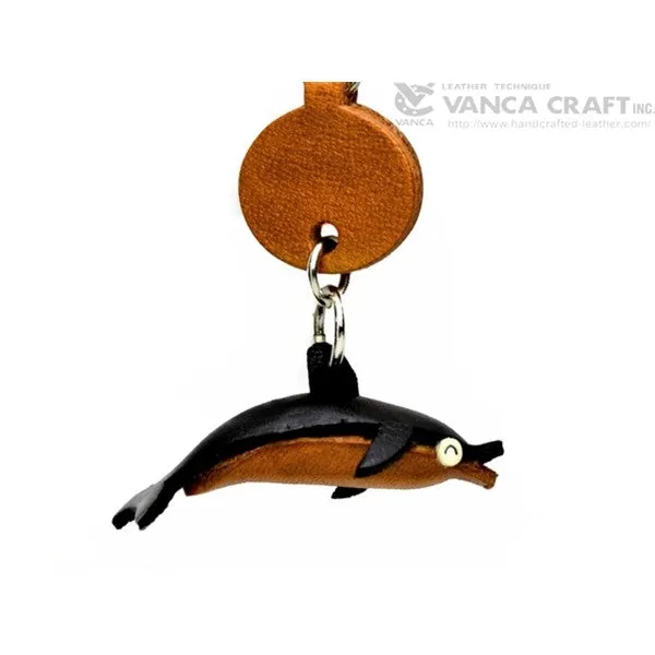Dolphin Japanese Leather Keychains Fish