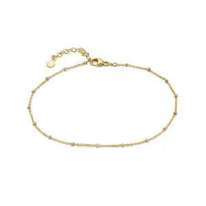 Dotted Sparkle Chain Anklet