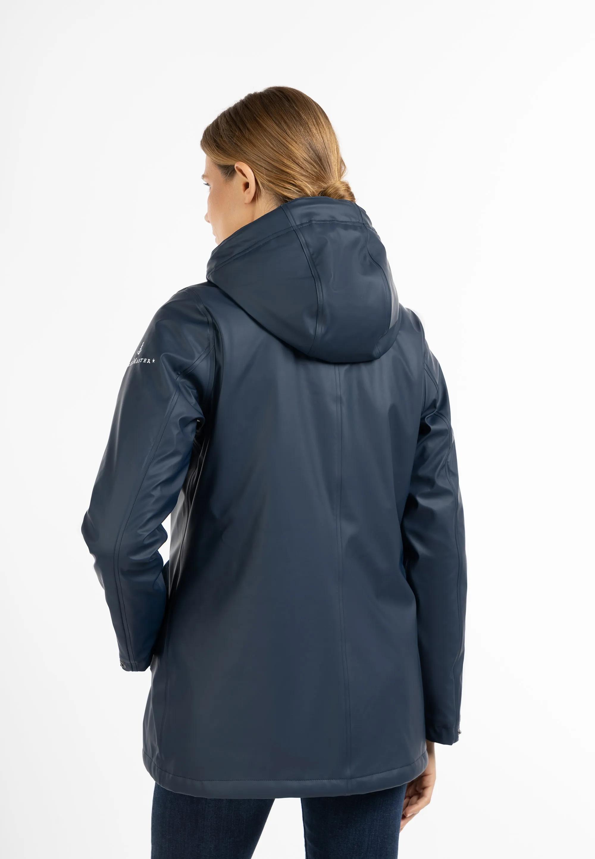 DreiMaster Maritim Women's Rain Jacket With Faux Fur Lining