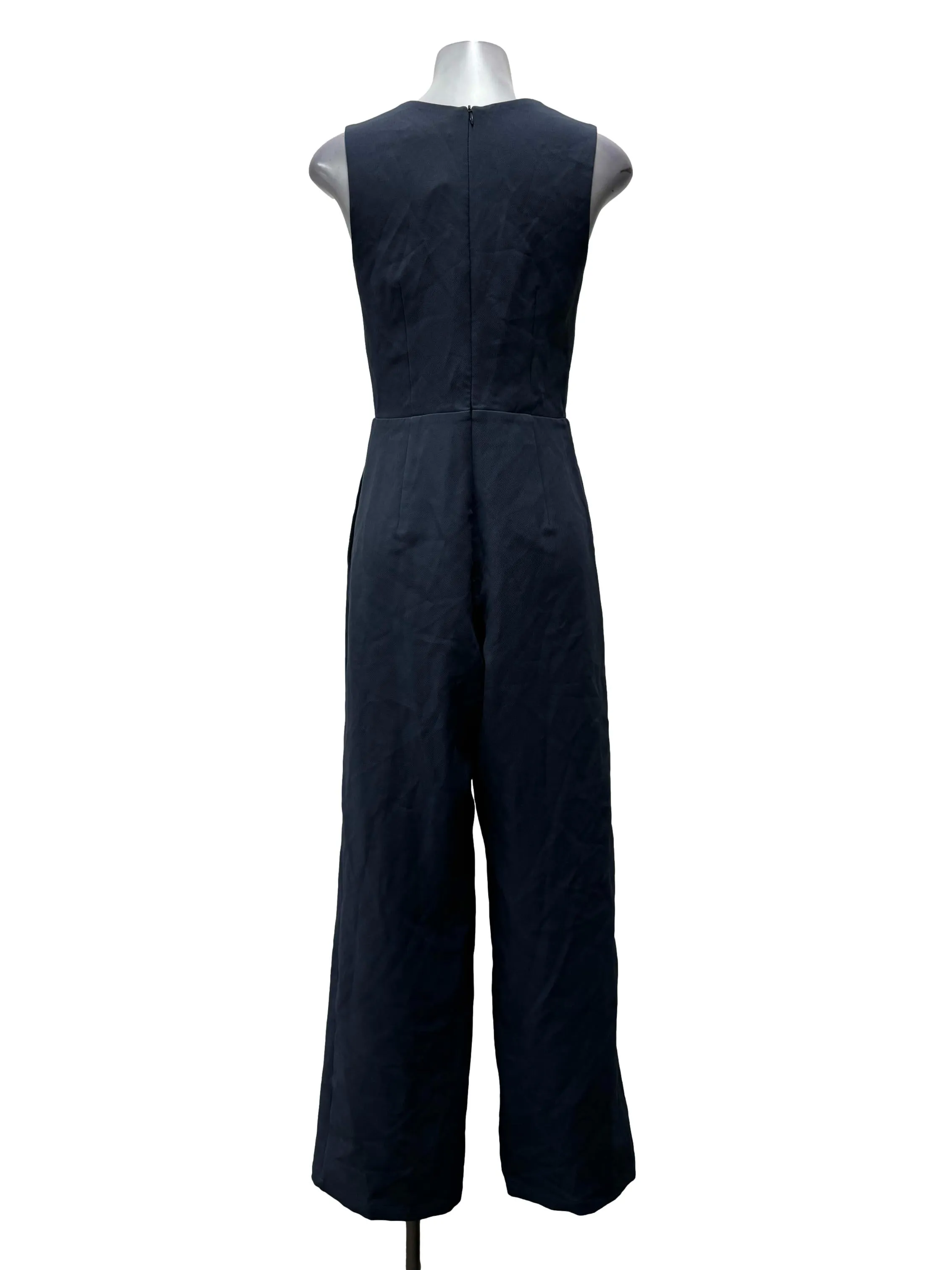 Dusty Blue Scoop Neck Jumpsuit