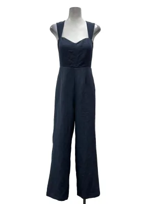 Dusty Blue Scoop Neck Jumpsuit