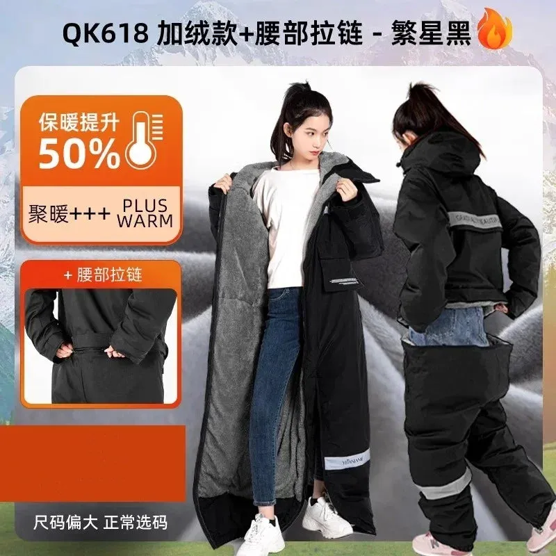 Electric Motorcycle Jacket Winter Windproof Waterproof Warm Snowmobile Jackets Riding Cold-proof Suits couple Fishing Clothes
