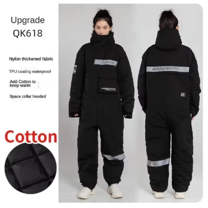 Electric Motorcycle Jacket Winter Windproof Waterproof Warm Snowmobile Jackets Riding Cold-proof Suits couple Fishing Clothes