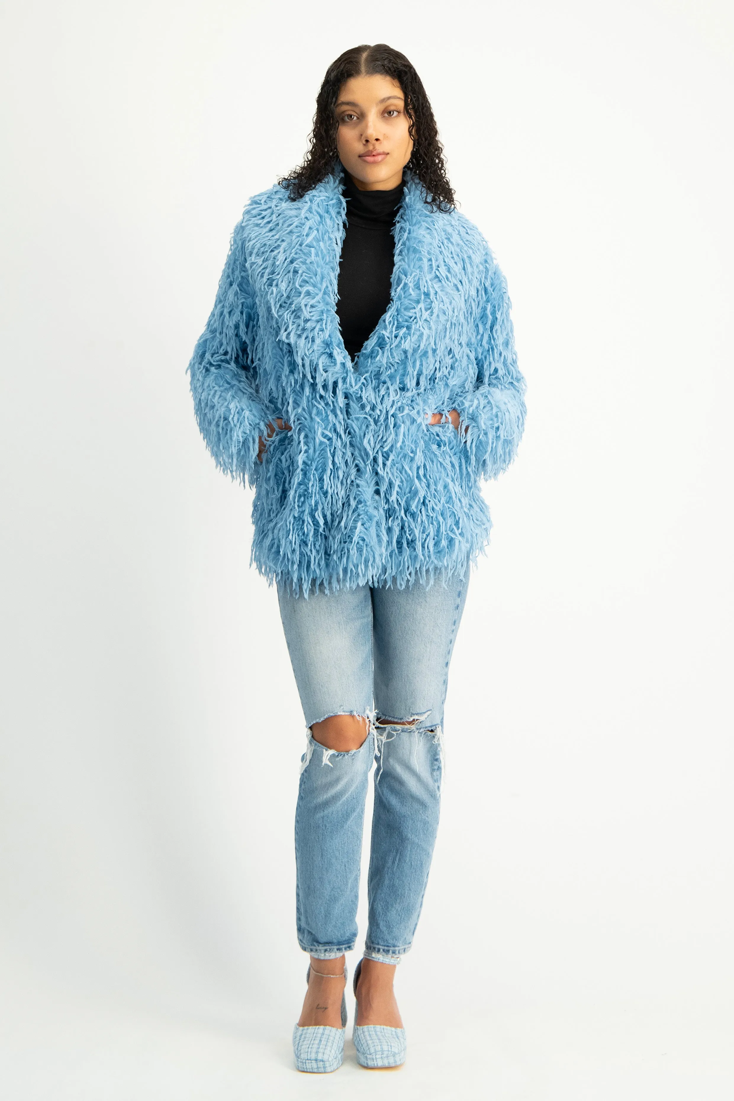 Fancy Faux Fur Coat