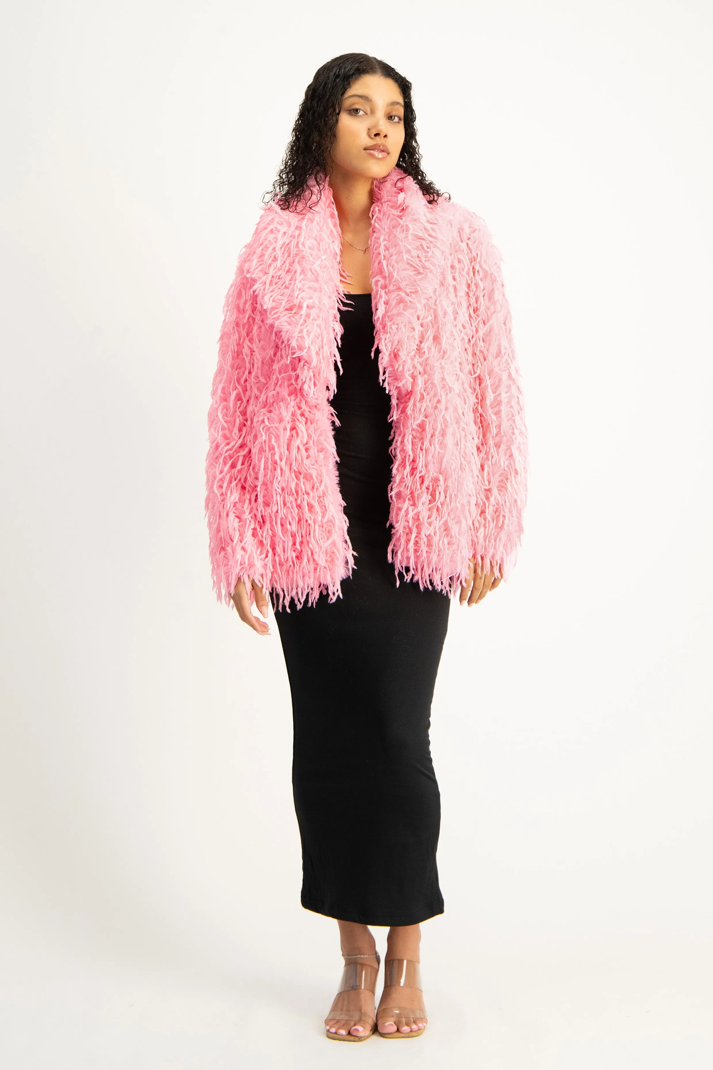 Fancy Faux Fur Coat
