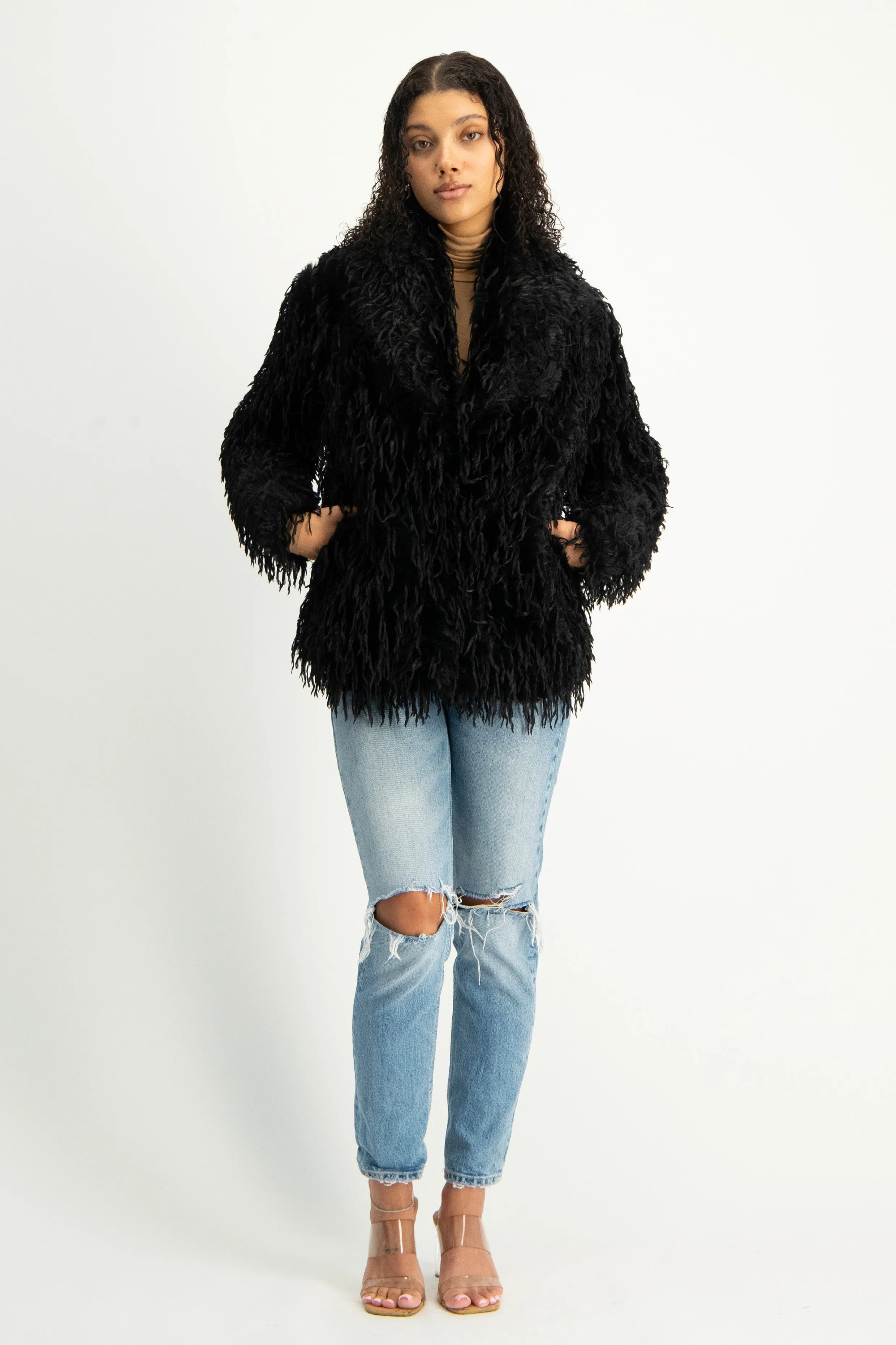 Fancy Faux Fur Coat