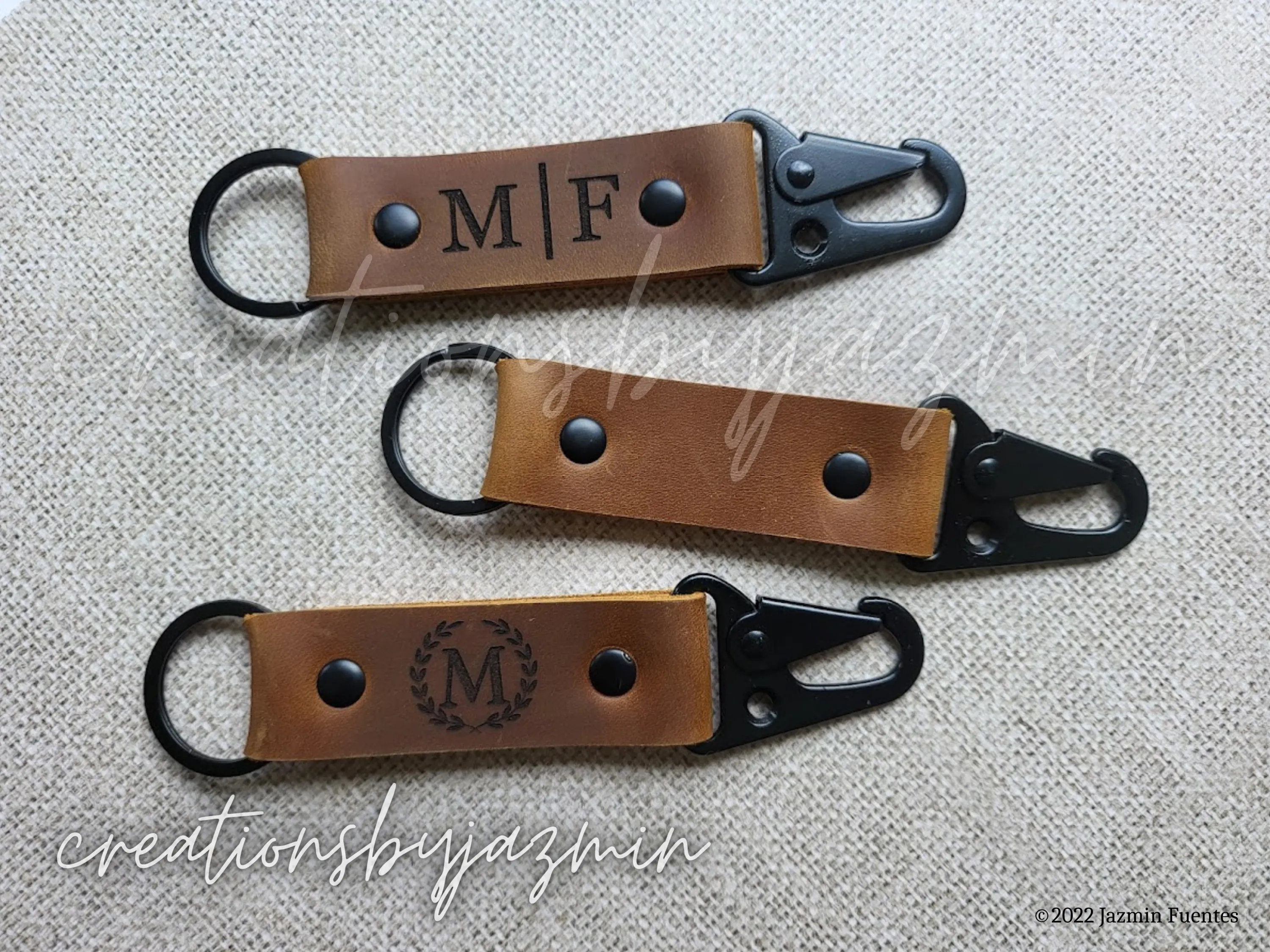 Father's Day Gift, Personalized Leather Keychain, Gifts For Dad, Husband Gift