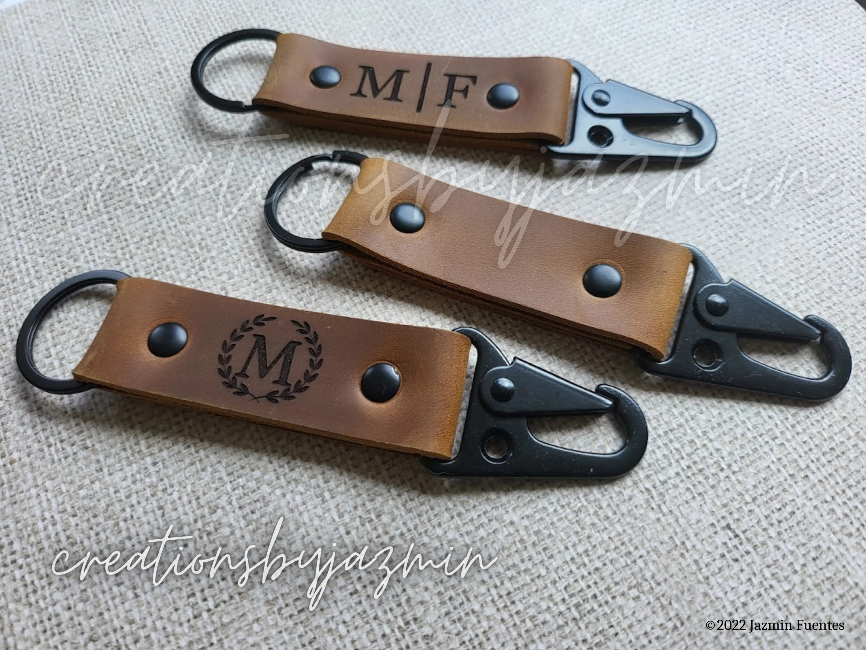 Father's Day Gift, Personalized Leather Keychain, Gifts For Dad, Husband Gift