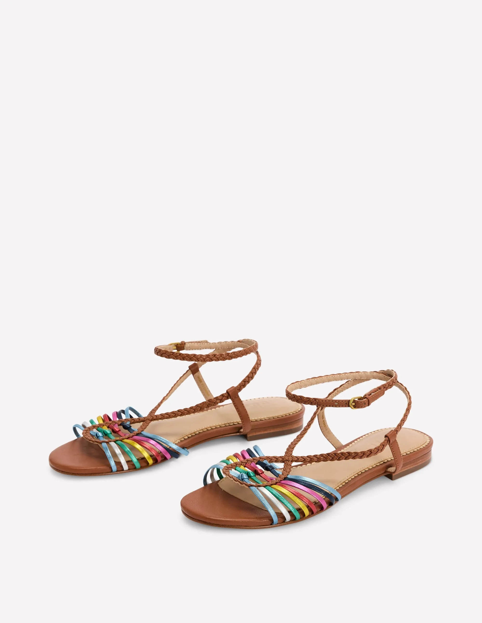 Flache Riemchensandalen-Arctic