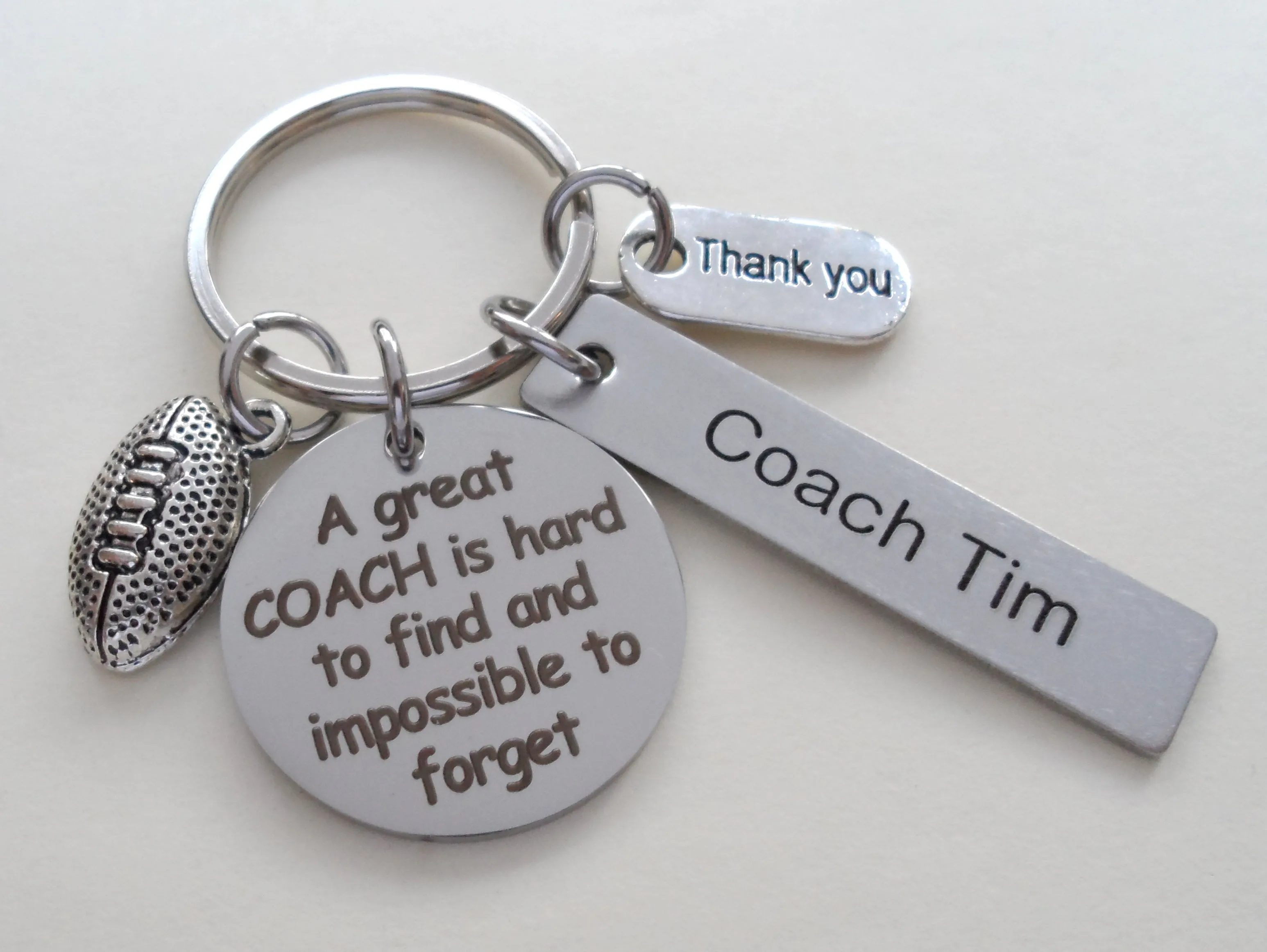 Football Coach Gift, Appreciation Gift - A Great Coach is Impossible to Forget, Personalized Option