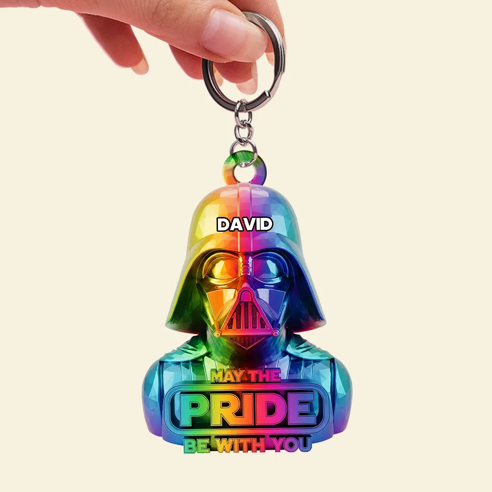 Galaxy LGBT Keychain - Personalized Gifts For LGBT 02natn300525