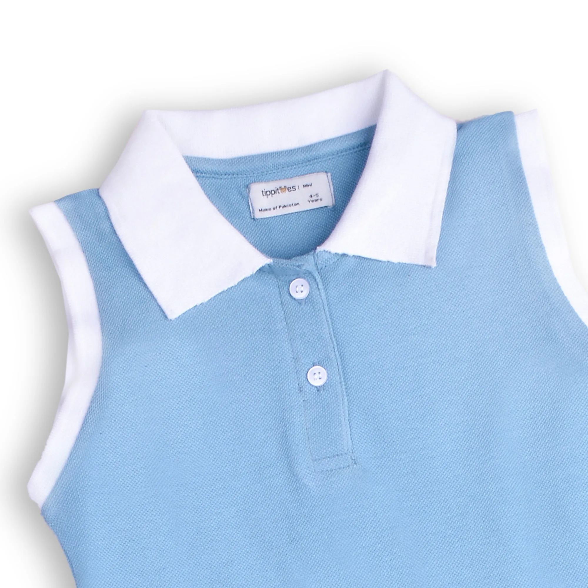 Girls Blue Polo Dress