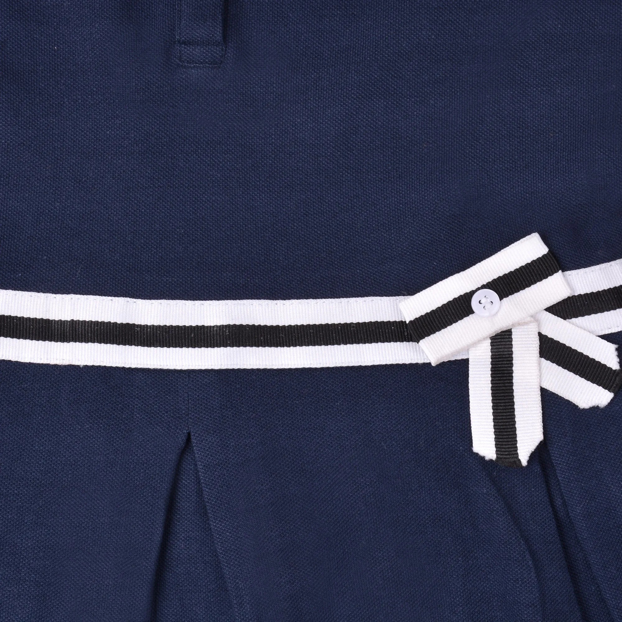 Girls Navy Polo Dress