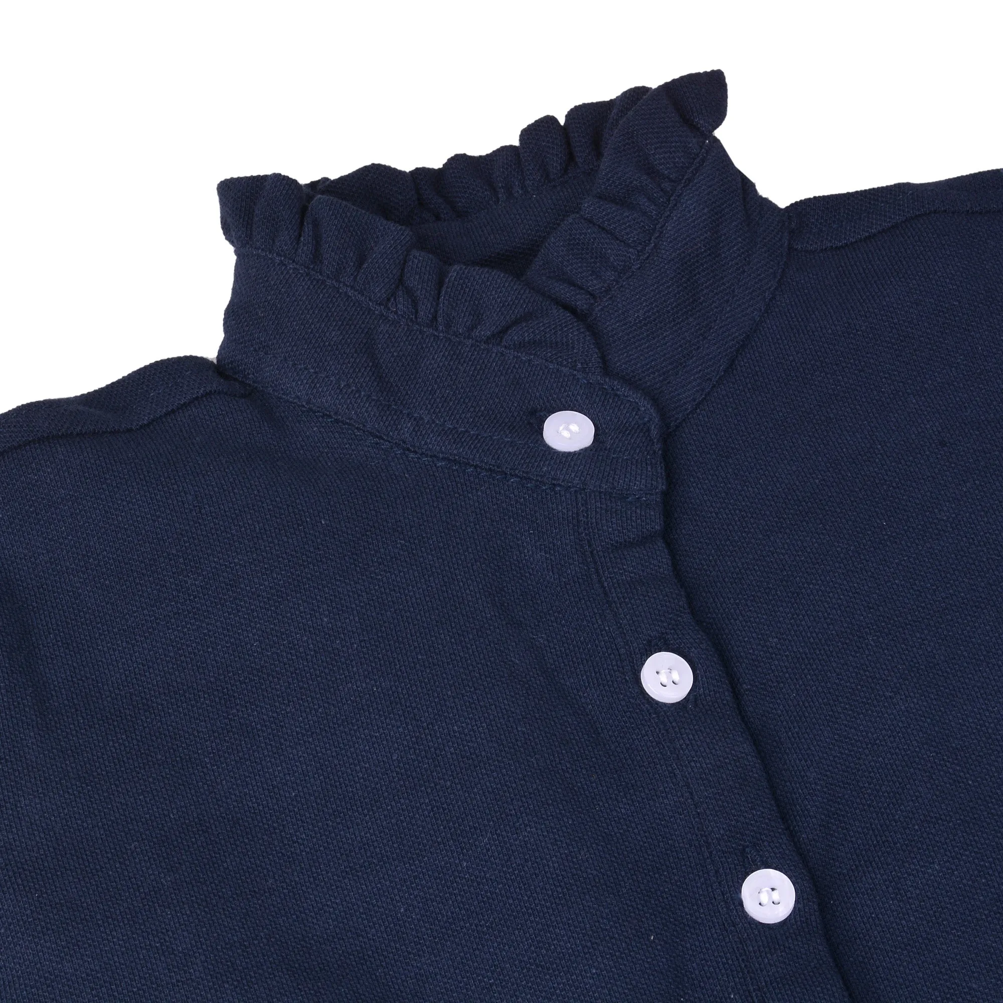 Girls Navy Polo Dress