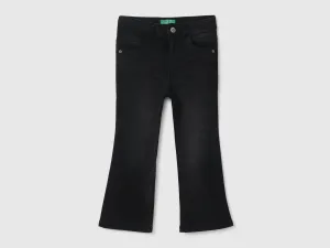 Girls Solid Bootcut Jeans
