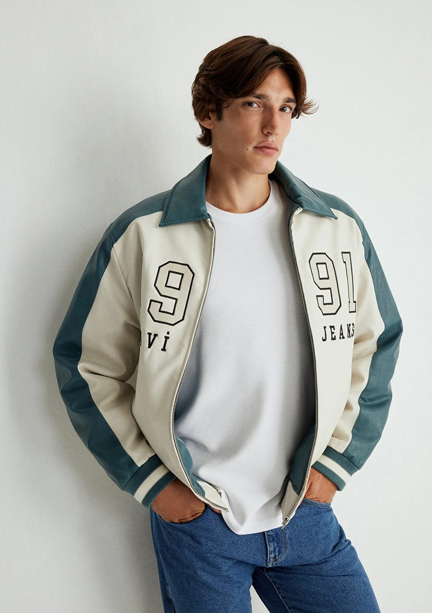 Green Faux Leather Jacket